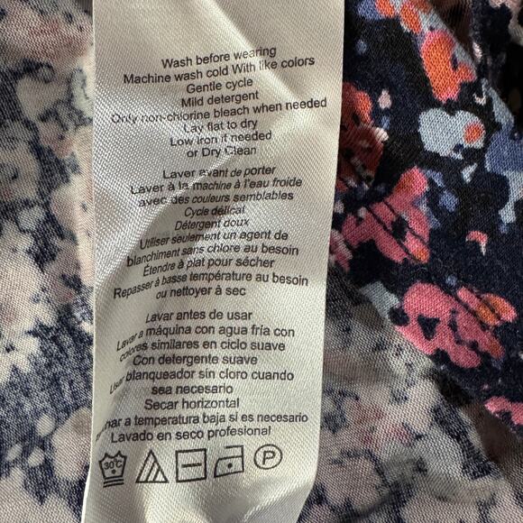 Motherhood Maternity 3X-Large Nursing Top Floral Long Sleeve Stretch Ruched Side - Picture 9 of 9